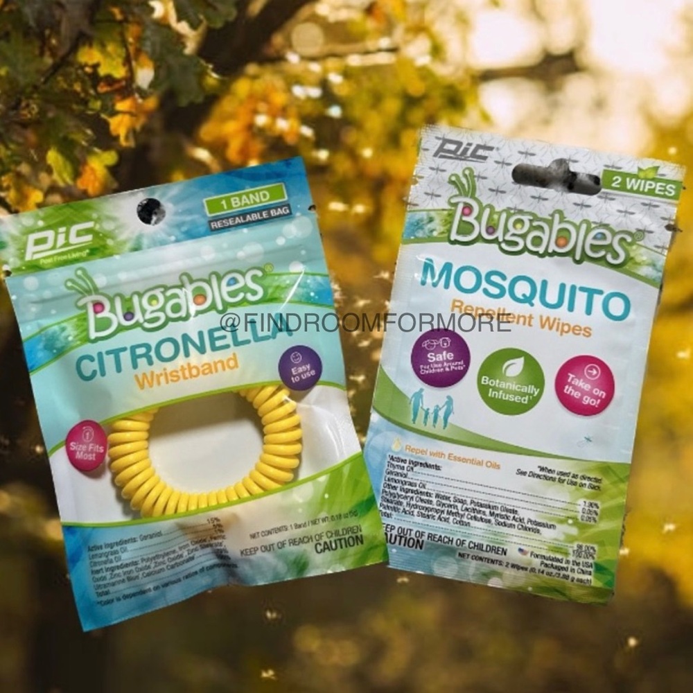 Bugables Citronella Mosquito Repellent Wristband & Wipes